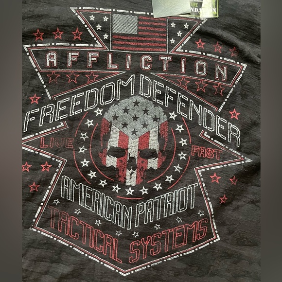 Affliction Freedom Defender Camo Tee. XL - Picture 4 of 12